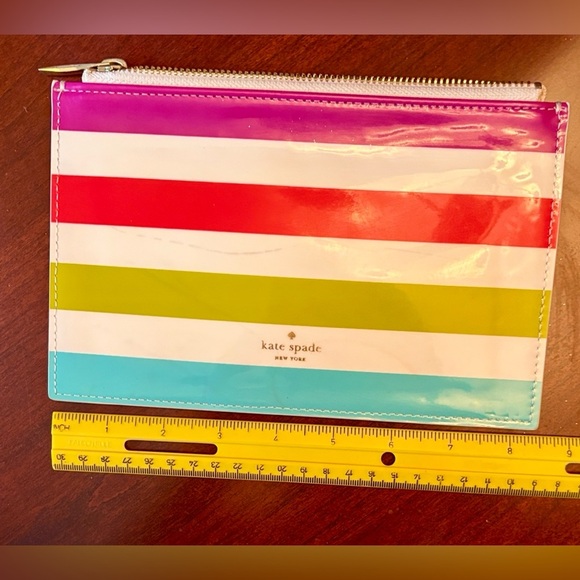 Kate Spade Candy Stripe Pencil Pouch - Picture 4 of 7